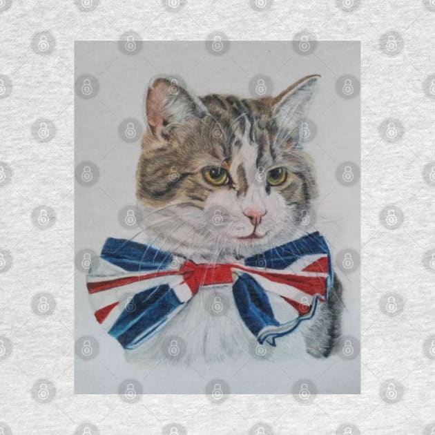 Larry the Downing Street Cat by kazboart